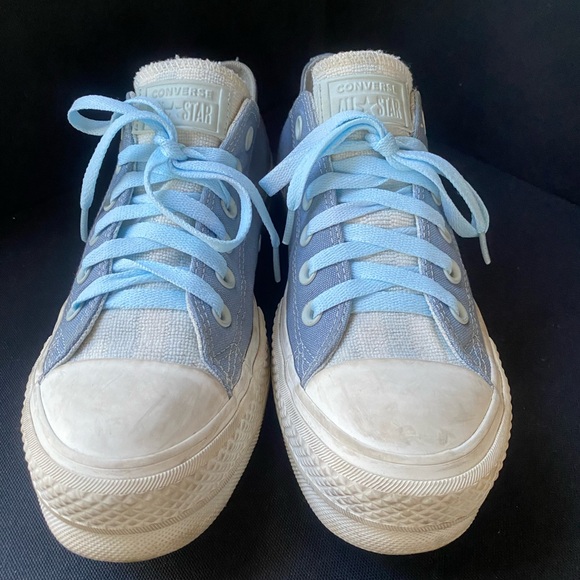 Converse Multi Blue Terry Cloth Tongue Casual Platform Sneakers W 7.5 - Picture 3 of 9
